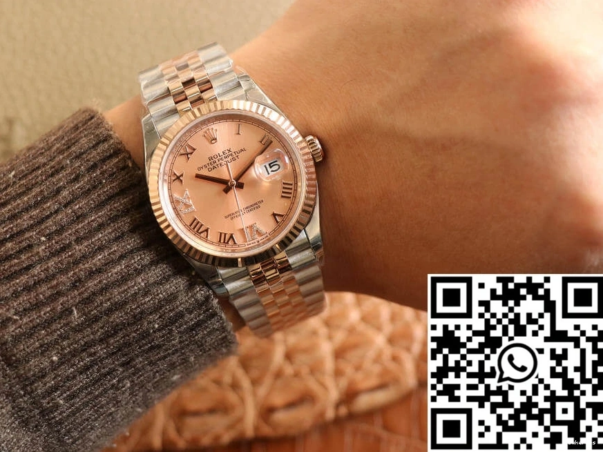 Dial Datejust Rolex M126231-0027 EW Rose Gold Diamonds Factory 0202